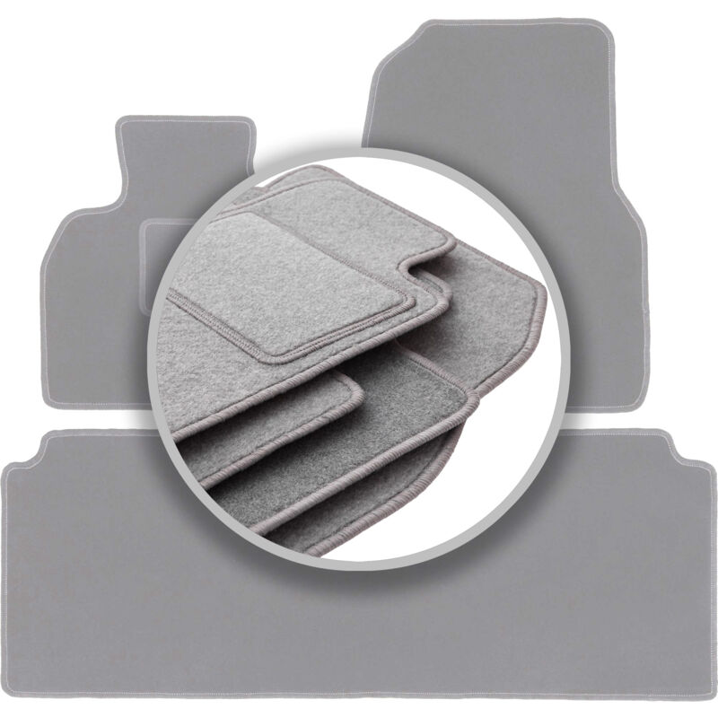 Tapis de voiture gris pour : Renault Espace IV monospace (2002-2014)
