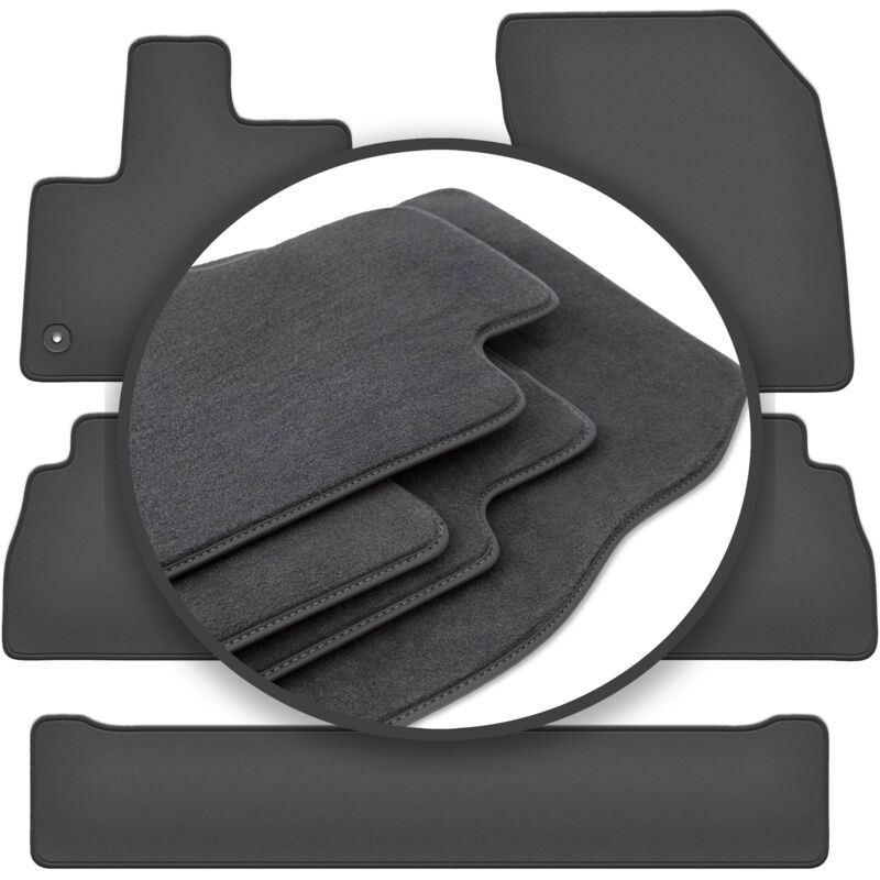 Tapis de voiture haut de gamme pour : Peugeot Rifter 7 places (2018-)