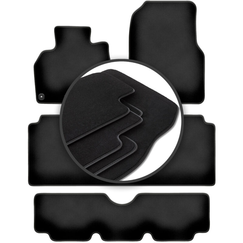 Tapis de voiture haut de gamme pour : Renault Espace IV 7 places (2002-2012)