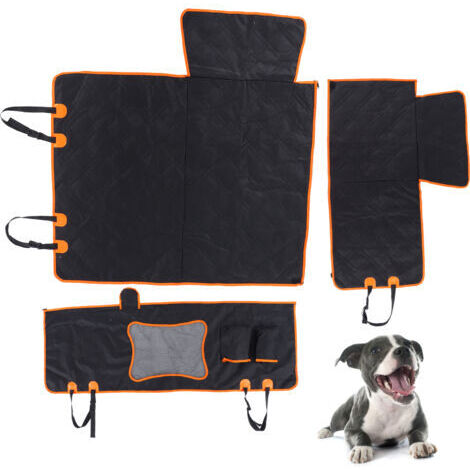 Tapis de voiture pour animaux de compagnie Tapis de voiture pour chien imperméable et antidérapant Housse de siège pour animal de compagnie amovible Convient aux voitures, camions et SUV