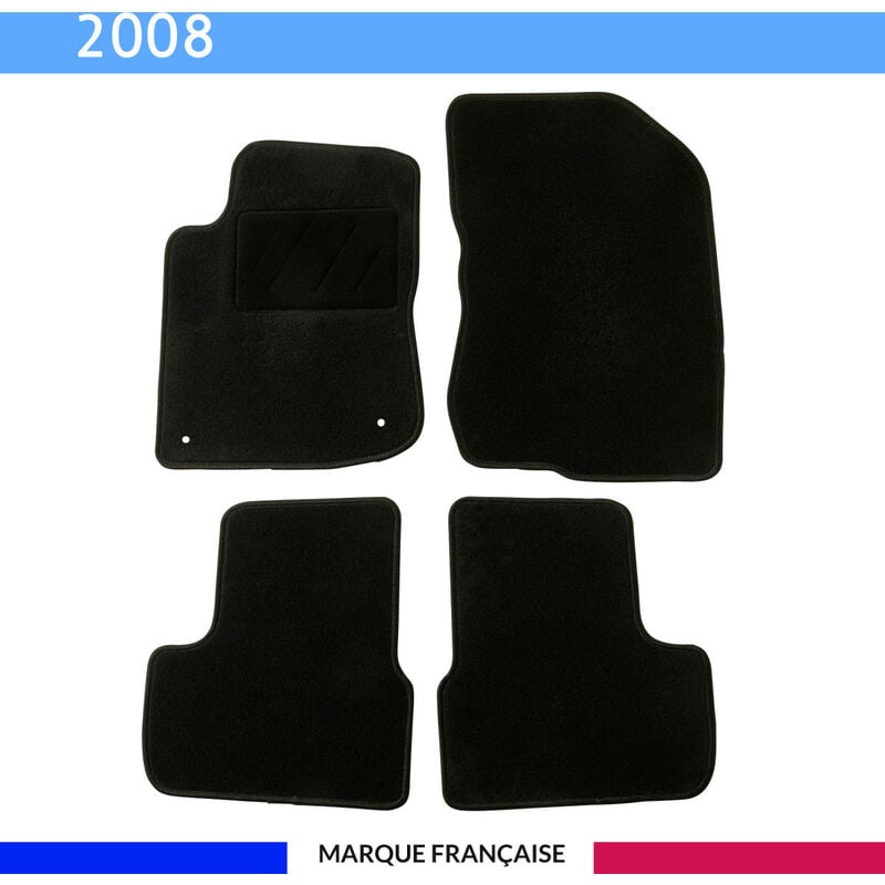 Tapis de voiture - Sur Mesure pour 2008 (2013 - 2019) - 4 pièces - Tapis de sol antidérapant pour automobile