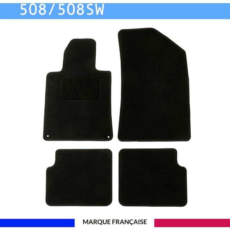 Tapis de voiture - Sur Mesure pour 508 / 508SW (2010 - 2018) - 4 pièces - Tapis de sol antidérapant pour automobile