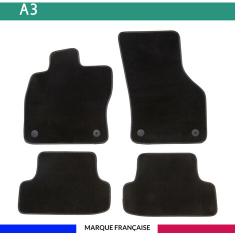 Tapis de voiture - Sur Mesure pour A3 (2012 - 2020) - 3 pièces - Tapis de sol antidérapant pour automobile