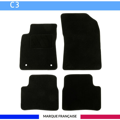 Tapis de voiture - Sur Mesure pour C3 (2016 - 2020) - 4 pièces - Tapis de sol antidérapant pour automobile
