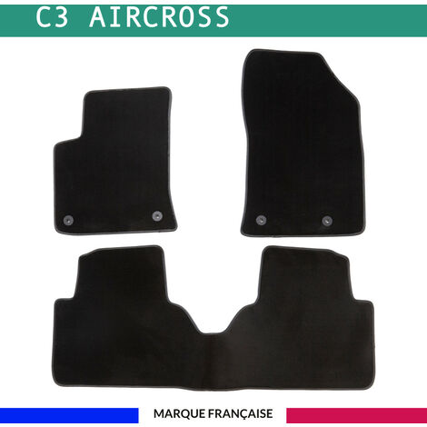 Tapis de voiture - Sur Mesure pour C3 AIRCROSS (dès 2017) - 3 pièces - Tapis de sol antidérapant pour automobile