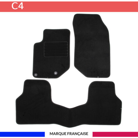 Tapis de voiture - Sur Mesure pour C4 (dès 10/2020) - 3 pièces - Tapis de sol antidérapant pour automobile