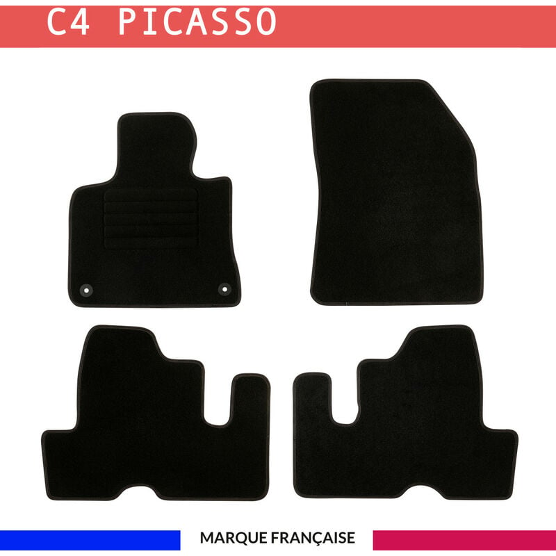 Tapis de voiture - Sur Mesure pour C4 picasso / C4 spacetourer (dès 2013) - 3 pièces - Tapis de sol antidérapant pour automobile