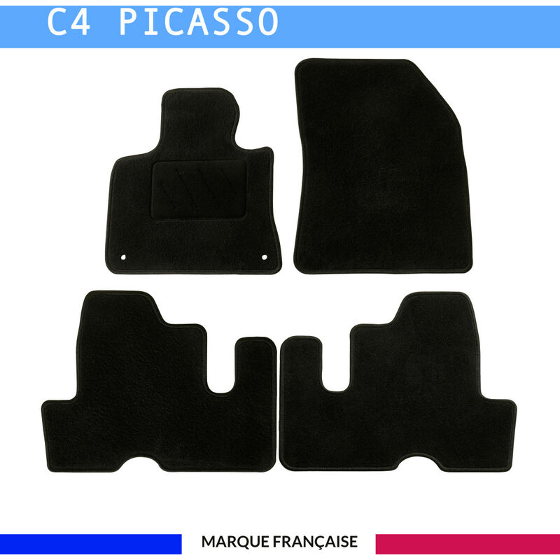 Tapis de voiture - Sur Mesure pour C4 picasso / C4 spacetourer (dès 2013) - 4 pièces - Tapis de sol antidérapant pour automobile