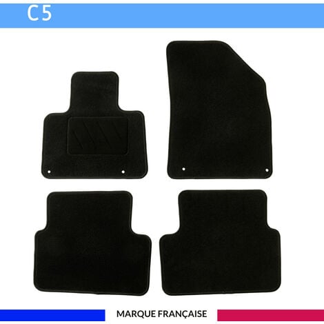 AUTOSWEET Tapis de voiture - Sur Mesure pour C5 (2008 - 2014) - 4 pièces - Tapis de sol antidérapant pour automobile