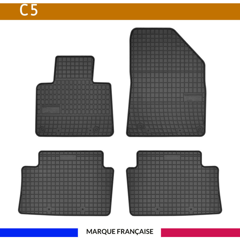 Tapis de voiture - Sur Mesure pour C5 (2008 - 2014) - 4 pièces - Tapis de sol antidérapant pour automobile - Souple