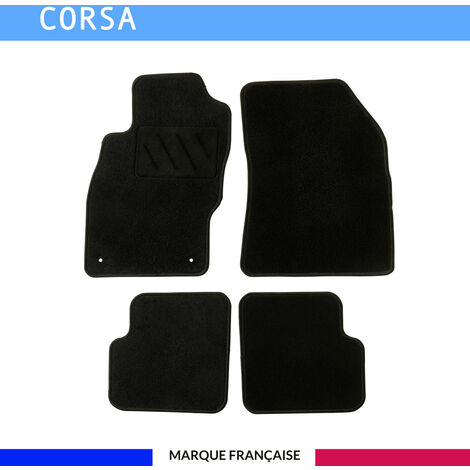 Tapis de voiture - Sur Mesure pour CORSA (2014 - 2019) - 4 pièces - Tapis de sol antidérapant pour automobile