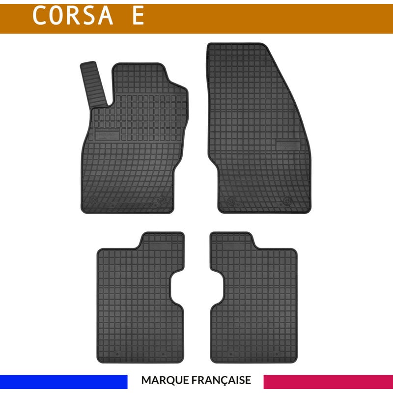 Autosweet - Tapis de voiture - Sur Mesure pour corsa (2014 - 2019) - 4 pièces - Tapis de sol antidérapant pour automobile - Souple
