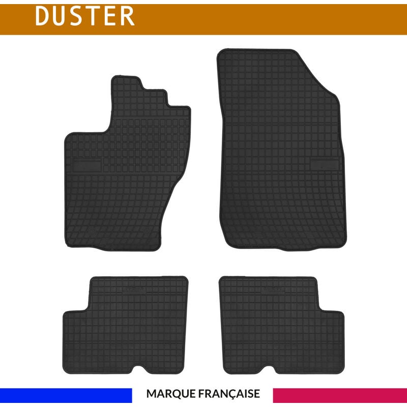 Tapis de voiture - Sur Mesure pour duster (2013 - 2017) - 4 pièces - Tapis de sol antidérapant pour automobile - Souple
