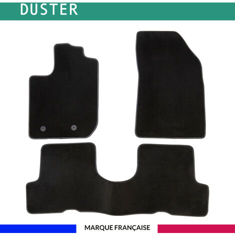 Tapis de voiture - Sur Mesure pour DUSTER (dès 2018) - 3 pièces - Tapis de sol antidérapant pour automobile