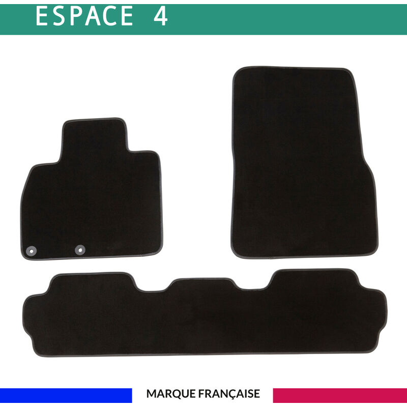 Tapis de voiture - Sur Mesure pour espace 4 (2002 - 2015) - 3 pièces - Tapis de sol antidérapant pour automobile
