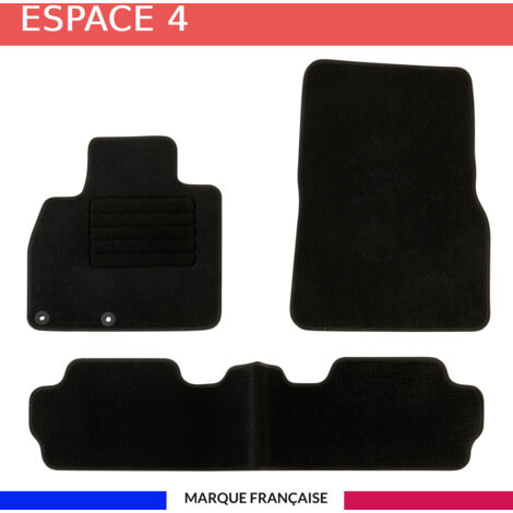 Tapis de voiture - Sur Mesure pour ESPACE 4 (2002 - 2015) - 3 pièces - Tapis de sol antidérapant pour automobile