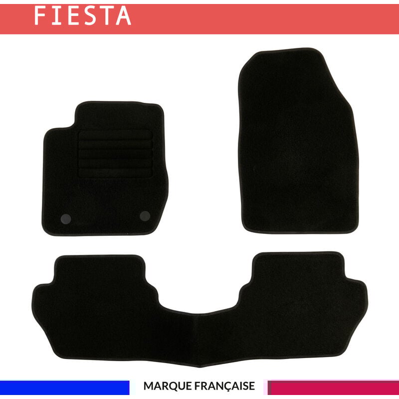 Tapis de voiture - Sur Mesure pour fiesta (2012 - 2016) - 3 pièces - Tapis de sol antidérapant pour automobile