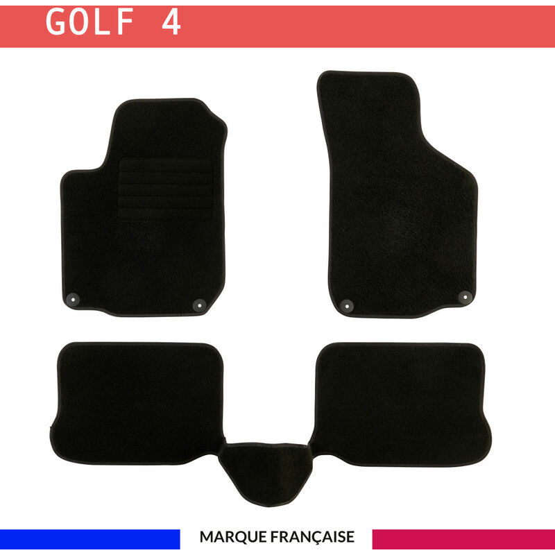 Tapis de voiture - Sur Mesure pour golf 4 (1998 - 2003) - 3 pièces - Tapis de sol antidérapant pour automobile