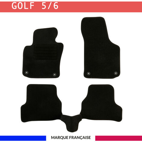 Tapis de voiture - Sur Mesure pour GOLF 5/6 (2003 - 2012) - 3 pièces - Tapis de sol antidérapant pour automobile