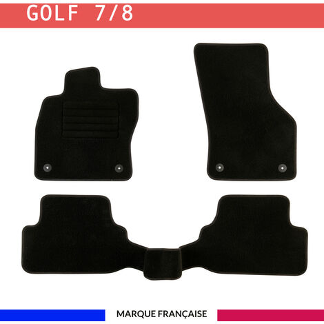 Tapis de voiture - Sur Mesure pour GOLF 7 (dès 2012) - 3 pièces - Tapis de sol antidérapant pour automobile