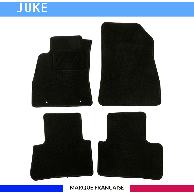 Autosweet - Tapis de voiture - Sur Mesure pour juke (2010 - 2019) - 4 pièces - Tapis de sol antidérapant pour automobile