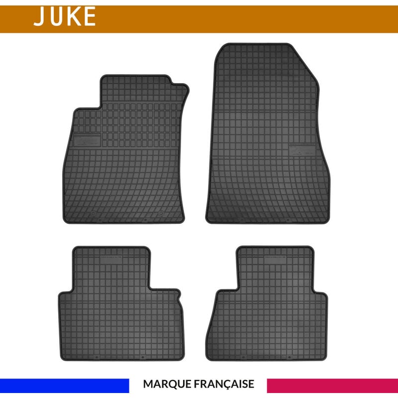 Tapis de voiture - Sur Mesure pour juke (2010 - 2019) - 4 pièces - Tapis de sol antidérapant pour automobile - Souple
