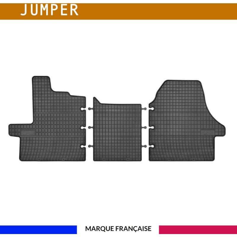 Autosweet - Tapis de voiture - Sur Mesure pour jumper (2006 - 2020) - 4 pièces - Tapis de sol antidérapant pour automobile - Souple