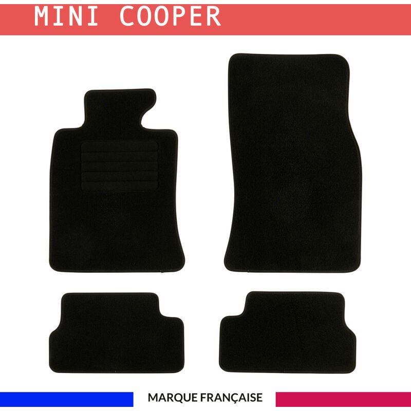 Tapis de voiture - Sur Mesure pour mini one et mini cooper R56 (2006 - 2013) - 3 pièces - Tapis de sol antidérapant pour automobile