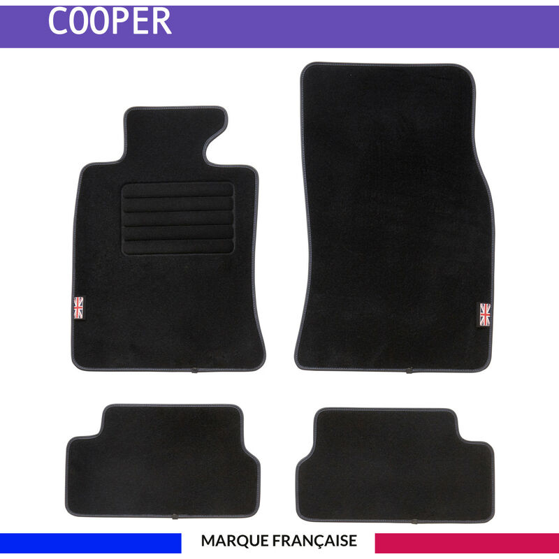 Tapis de voiture - Sur Mesure pour mini one et mini cooper R56 (2006 - 2013) - 4 pièces - Tapis de sol antidérapant pour automobile