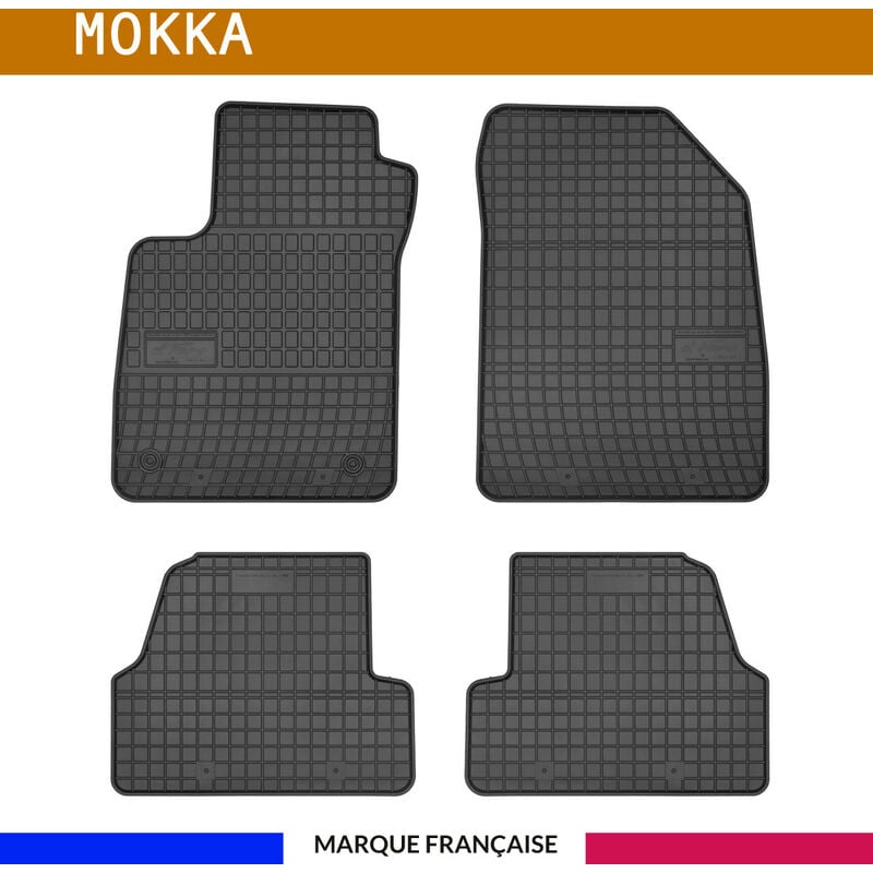 Tapis de voiture - Sur Mesure pour mokka (2012 - 2021) - 4 pièces - Tapis de sol antidérapant pour automobile - Souple