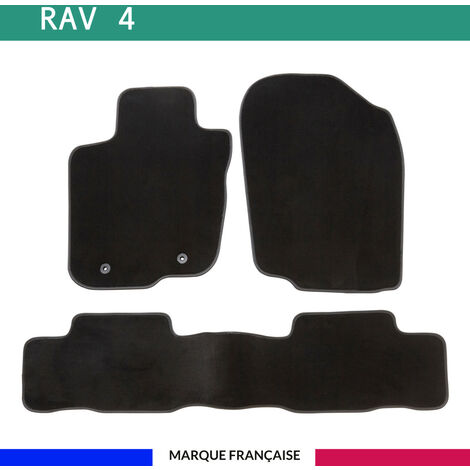 Tapis de voiture - Sur Mesure pour RAV 4 (2006 - 2013) - 3 pièces - Tapis de sol antidérapant pour automobile
