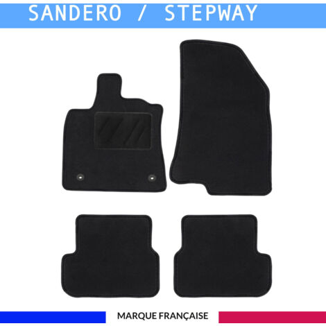Tapis de voiture - Sur Mesure pour SANDERO / STEPWAY  (dès 12/2020) - 4 pièces - Tapis de sol antidérapant pour automobile