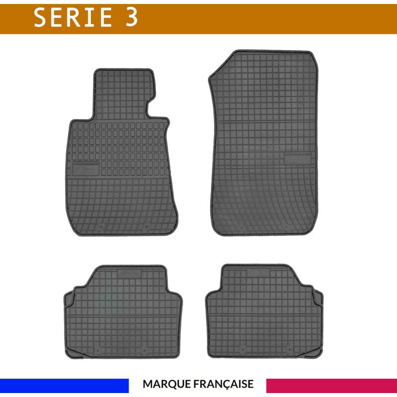 Tapis de voiture - Sur Mesure pour serie 3 (2005 - 2011) - 4 pièces - Tapis de sol antidérapant pour automobile - Souple