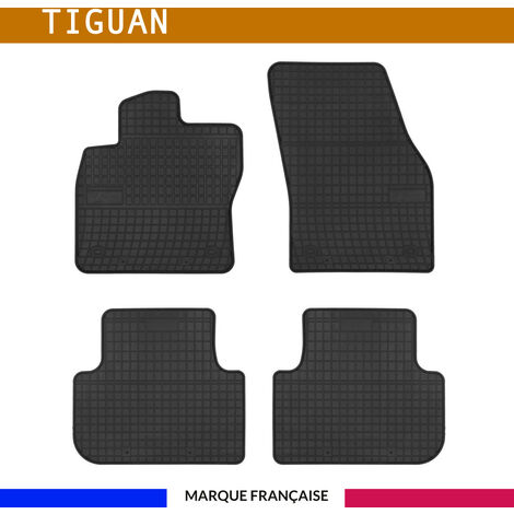 Tapis de voiture - Sur Mesure pour TIGUAN (2016-2020) - 4 pièces - Tapis de sol antidérapant pour automobile - Souple