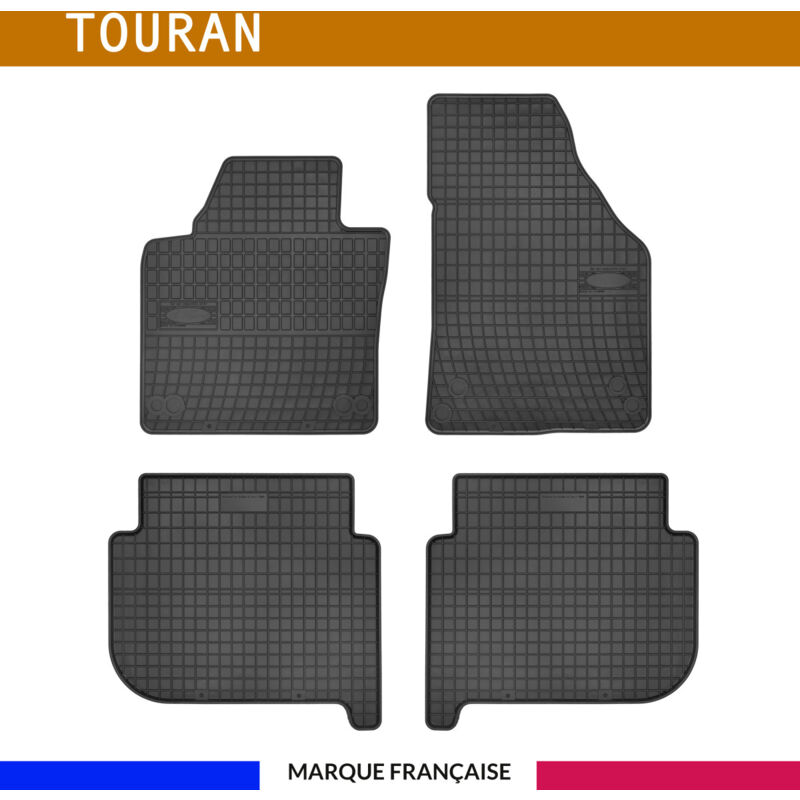 Tapis de voiture - Sur Mesure pour touran (2003 - 2006) - 4 pièces - Tapis de sol antidérapant pour automobile - Souple