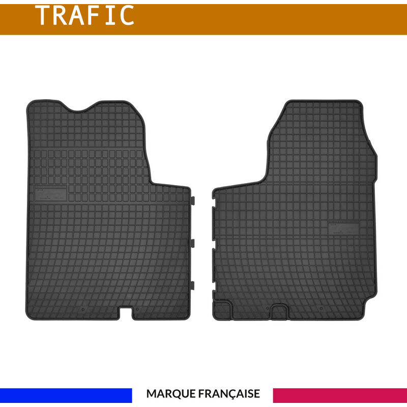 Autosweet - Tapis de voiture - Sur Mesure pour trafic (2001 - 2014) - 4 pièces - Tapis de sol antidérapant pour automobile - Souple