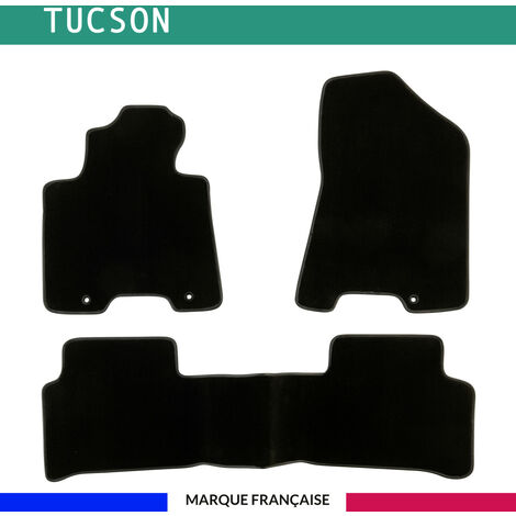 Tapis de voiture - Sur Mesure pour TUCSON (2015 - 2020) - 3 pièces - Tapis de sol antidérapant pour automobile