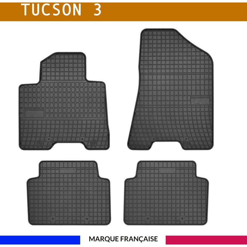 Tapis de voiture - Sur Mesure pour tucson (2015 - 2020) - 4 pièces - Tapis de sol antidérapant pour automobile - Souple