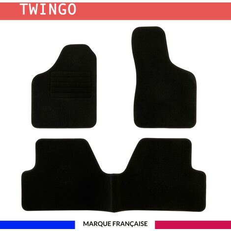 Tapis de voiture - Sur Mesure pour TWINGO (1993 - 2007) - 3 pièces - Tapis de sol antidérapant pour automobile