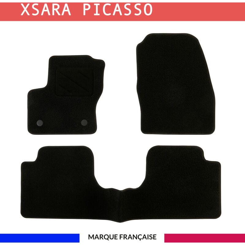 Tapis de voiture - Sur Mesure pour xsara picasso (1999 - 2010) - 3 pièces - Tapis de sol antidérapant pour automobile