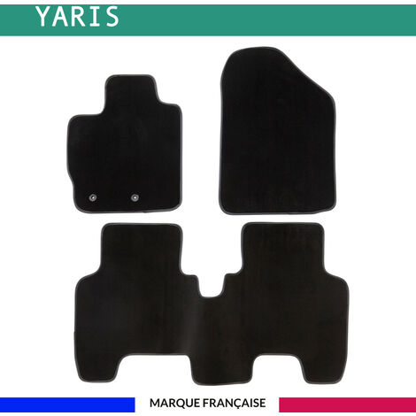 Tapis de voiture - Sur Mesure pour YARIS (2005 - 2011) - 3 pièces - Tapis de sol antidérapant pour automobile