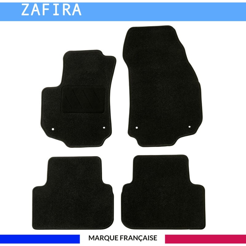 Autosweet - Tapis de voiture - Sur Mesure pour zafira 2 (2005 - 2014) - 4 pièces - Tapis de sol antidérapant pour automobile