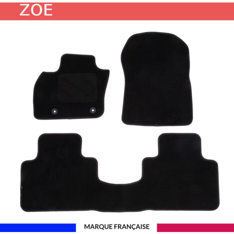 Tapis de voiture - Sur Mesure pour ZOE (dès 06/2012) - 3 pièces - Tapis de sol antidérapant pour automobile