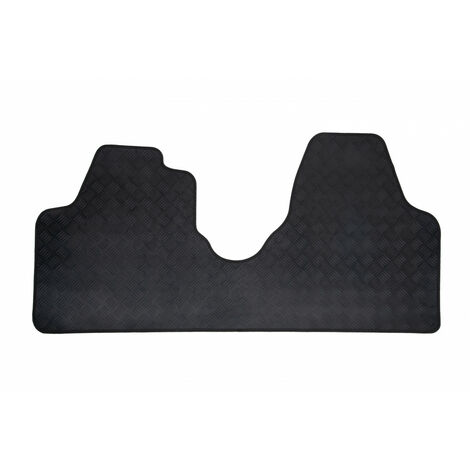 Tapis de voiture utilitaire - Sur Mesure pour CITROEN Jumpy / PEUGEOT Expert / FIAT Scudo (De 01/2007 à 12/2016) - 1 pièce - Tapis de sol antidérapant pour utilitaire - Souple - 100% Caoutchouc