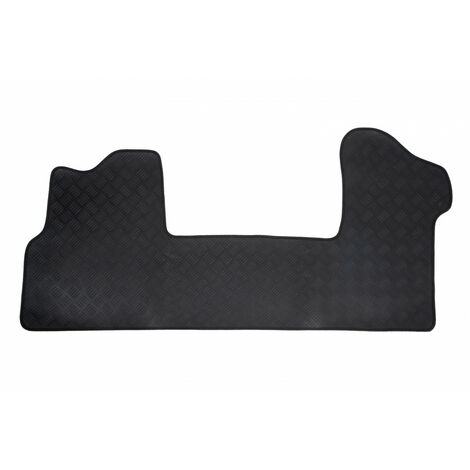 Tapis de voiture utilitaire - Sur Mesure pour RENAULT Master / OPEL Movano (Dès 01/2010) -  1 pièce - Tapis de sol antidérapant pour utilitaire - Souple - 100% Caoutchouc