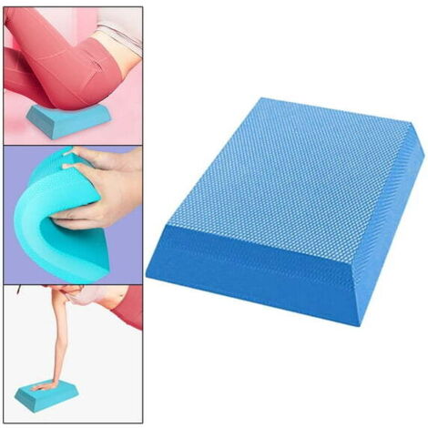 Tapis de yoga bleu 6 x 22 x 31 cm pour un entraînement de stabilité optimal et une amélioration de l'équilibre et de la coordination (lot de 1).