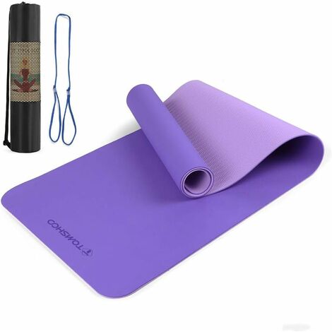 Rutschfese Yoga 183x61x0,4 Pilates tapis yogaunterlage Yoga Tapis Sport 
