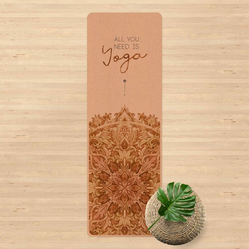 Tapis de yoga - Text All You Need Is Yoga