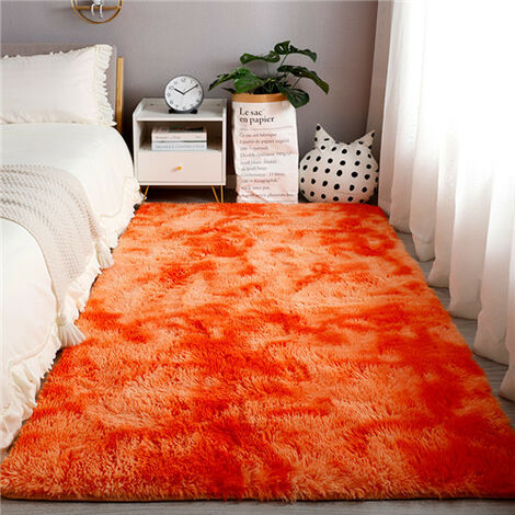 Tapis de zone Orange doux et pelucheux, coloré, pour chambre d&39enfants, tapis de jeu en peluche, pour salon, décoration de maison, pour pépinière,orange,60cm x 120cm
