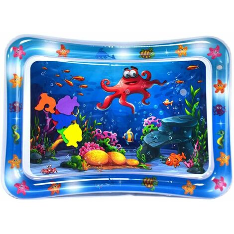 Tapis d’Eau Gonflable pour Bébé, Tapis de Jeu Ventre Jouets sensoriels Jouet Bebe Tapis de Jeu Gonflable en PVC étanche pour stimuler la Croissance de Votre bébé